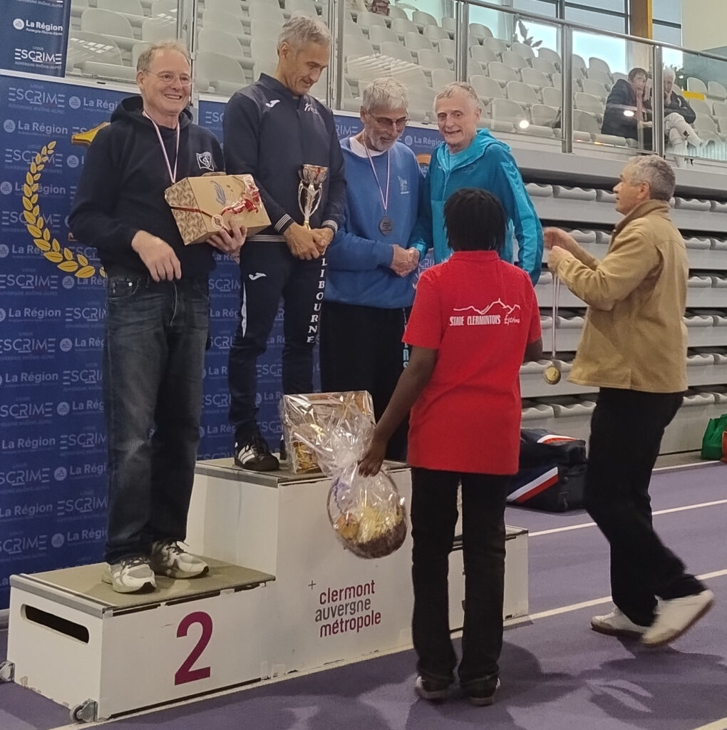 ESCRIME Stade Clermontois Escrime Circuit national vétérans épée à Clermont-Ferrand du 11&12 avril 2026, challenge Yves Dreyfus